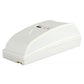 Wired PIR motion detector alarm, white compact housing with top openings