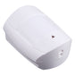 White PIR motion sensor body with side mounting slot
