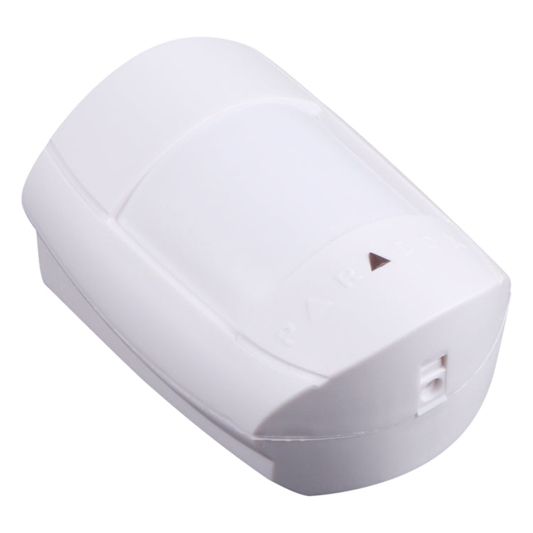 White PIR motion sensor body with side mounting slot