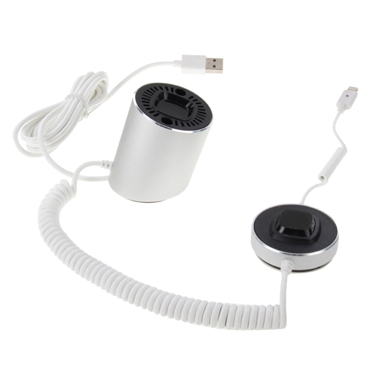 Cylindrical security device with vented top and USB charging cable set