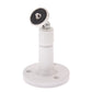 White ABS wall mount camera bracket with round base and top mounting plate