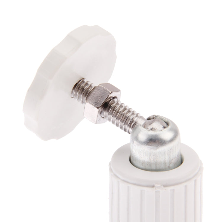 ABS camera mount bracket close-up with metal bolt and mounting head