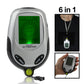 Digital multifunction outdoor device with green LCD and lanyard worn as a pendant