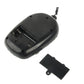 Digital outdoor sensor device back view with battery compartment and mounting clip