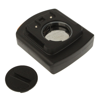 LCD bicycle speedometer YT-813 mount and rubber cover, black and orange
