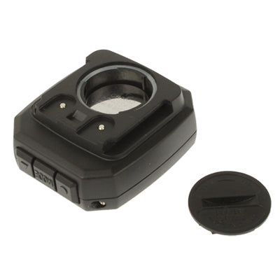LCD bicycle speedometer back housing with mounting bracket and coin battery