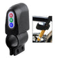 Black motion-sensor bicycle alarm sensor with A/B/C buttons; side mounting clip shown