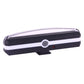 USB rechargeable bicycle LED taillight top view with clear housing and power button