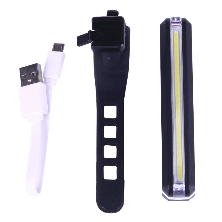 USB rechargeable bicycle LED taillight with USB charging cable and bracket