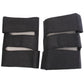 Black infrared kneepad pair showing dotted heat panels and hook-and-loop closure