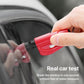 2-in-1 car emergency hammer keychain tool, red, handheld near car window