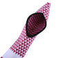 Elastic rod sleeve end pocket with black trim, maroon and white houndstooth pattern