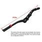 Adjustable bicycle side kickstand, 450 mm length range, black with red button