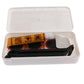 Bicycle repair kit case with tire lever, metal rasp, glue tube, and patch strip