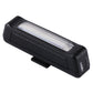 Black USB rechargeable head light with front LED lens and mounting clip