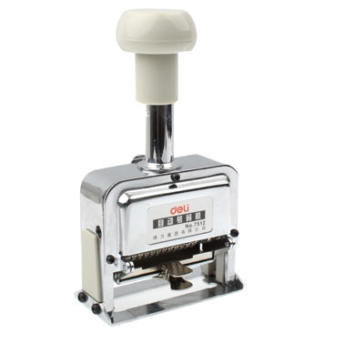 Metal automatic 12-code numbering machine with white handle