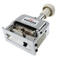 Metal automatic numbering machine with white handle, number wheel set