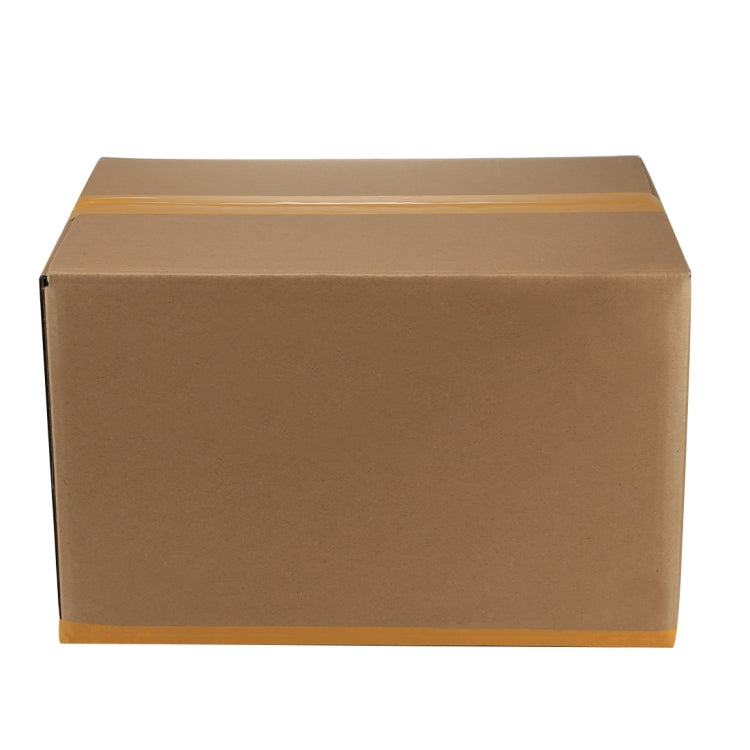 Kraft paper shipping box with taped top, 38x28x19cm