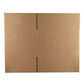 Kraft paper box panels, folded/assembled, 38x28x19cm