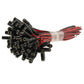 Bundle of DC barrel female connectors with red/black wire leads