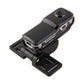 MD80 mini digital camcorder with clip mount and side ports, black casing