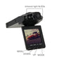 Black dash camera with 6 infrared LEDs and 2.5-inch LCD screen with buttons.