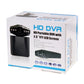 Black HD DVR dash camera retail box labeled 2.5-inch TFT LCD screen.