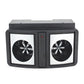 Gray dual-speaker ultrasonic mouse repeller with central control panel