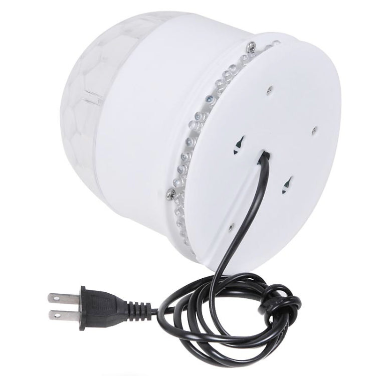 White LED disco light with clear dome lens and attached power cord