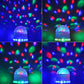 RGB LED disco light glowing multicolor LEDs from multiple colors