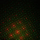 Green laser dot starfield with red highlights