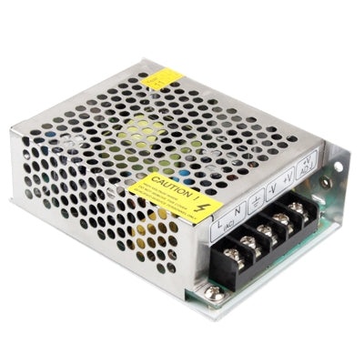 24V 2A regulated switching power supply, vented metal case and terminal block