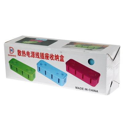 Colorful cable winder socket organizer box retail package, includes three organizer colors