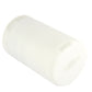 White aroma diffuser cylinder with side label and smooth rounded housing