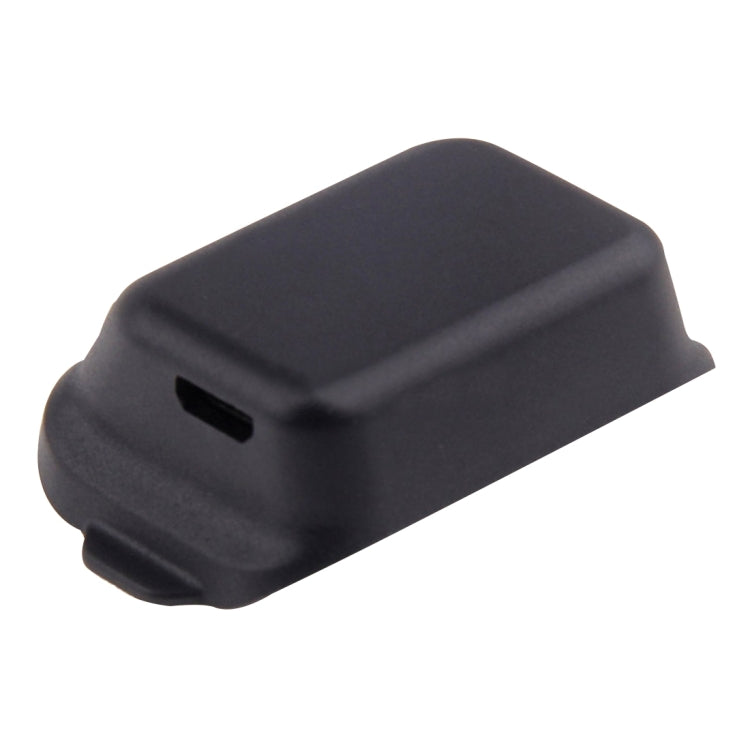 Black charging dock for smartwatch bracelet with cable port opening