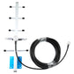 GSM 900 signal repeater booster with external antenna pole and bundled cable with connectors