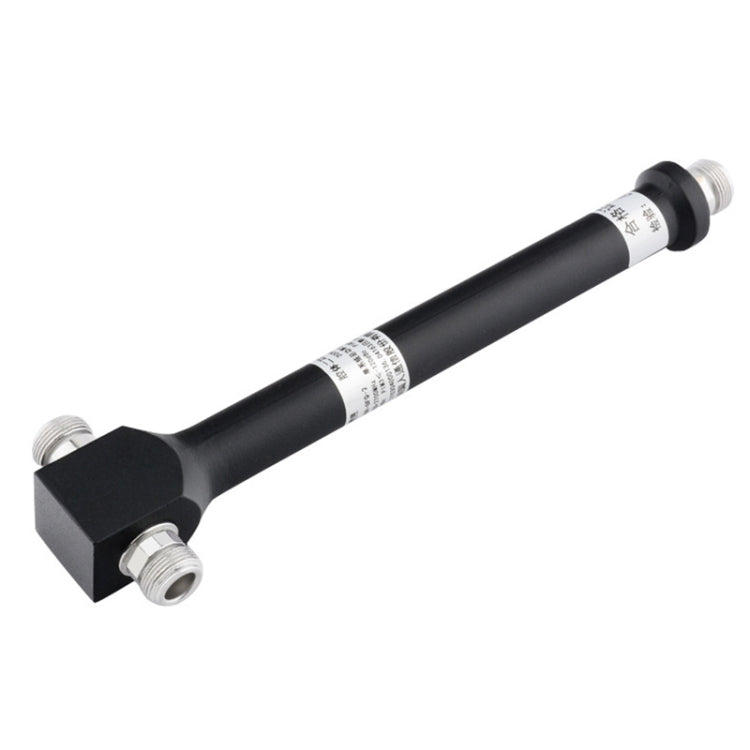 Black RF power splitter divider with two threaded ports, model ST-MR02BLC