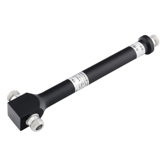 Black RF power splitter divider with two threaded ports, model ST-MR02BLC