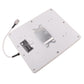 White panel antenna back plate with mounting screws and coax cable with N connector