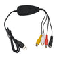 USB video capture adapter with built-in control module and color RCA output cables