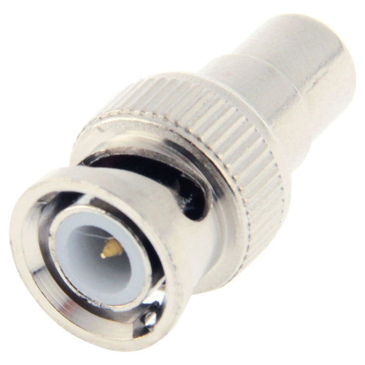 93 ohm BNC plug terminator with threaded metal coupling and center contact