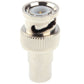 93 ohm BNC plug terminator with front ring and exposed center contact inside