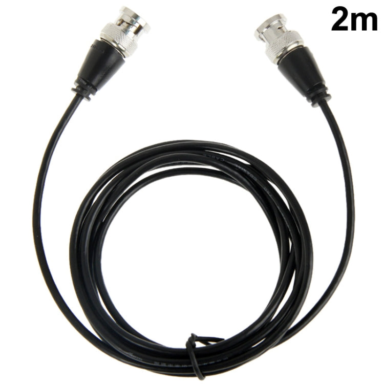 BNC male-to-male surveillance cable, black, 2m