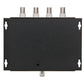 4-channel video multiplexer receiver back panel with antenna ports and mounting holes