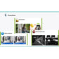 Security camera feature chart showing motion detection and infrared night vision