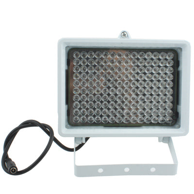 White IR LED auxiliary light for CCD cameras, rear housing with circular LED array visible