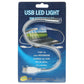 USB LED light retail package showing flexible cable with metal LED tip.