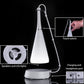 White touch-sensor LED lamp mini Bluetooth speaker with charging and headphone ports