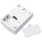 VOYE wireless door chime receiver with open battery cover and internal electronics