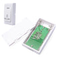 VOYE door chime receiver showing open housing and green circuit board